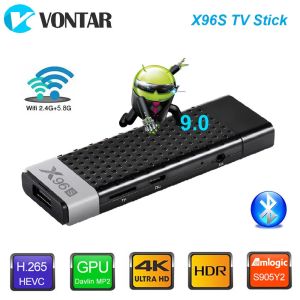 Box V Vontar X96S TV Box 4K TV Stick X96 Android 9.0 4 Go 32 Go Amlogic S905Y2 Quad Core WiFi BT4.2 H.265 TV Dongle 2GB16GB