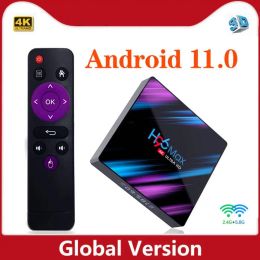 Box Vontar Smart TV Box Android 11.0 H96 MAX 4GB RAM 64 Go Rom Tvbox 5G WiFi 4k Odtwarzacz Multimedialny Android 10 11 YouTube DeKoder