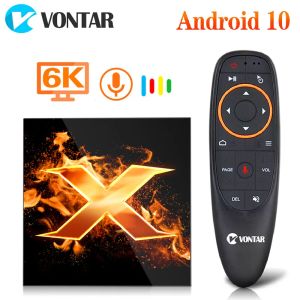 Box Vontar X1 Smart TV Box Andriod 10 TVBox 4GB 64GB 2.4G 5G WiFi AC 6K Google Voice Assistant 60fps BT YouTube Media Player