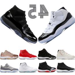 Box with High Concord 45 11 11s Cap and Gown Prm Heiress Gym Red Chicago Platinum Tint Space Jams Best Men Basketball Shoes Sports Sneakers Us 5.5-13 Zapatos