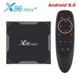 Boîte x96 Max plus 4 Go 64 Go Android 9.0 Smart TV Box Amlogic S905X3 Quad Core X96max Set Top Box 8K 2.4G 5G WiFi 4K Media Player 32 Go