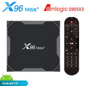 Box X96 Max Plus TV Box Android 9.0 Amlogic S905X3 4GB RAM 32 GB 64GB ROM WIFI Bluetooth 4K HD Smart Set Top Box 2GB 16GB versus A95X F3
