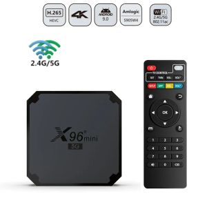 Box X96 Mini 5G Smart TV Box Android 9.0 AMLOGIC S905W S905W4 2,4 GHz 5G WiFi 3D 4K Media Player Google YouTube Set Top Box X96mini