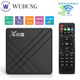 Box X96M Android 9.0 Smart TV Box Allwinner H603 2G4G DDR3 16GB 32GB 64GB EMMC 2.4G WiFi 4K HD Set Topbox PK X96 Mini