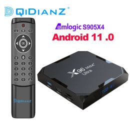 Box X96Max plus Ultra TV Box Android 11 Amlogic S905X4 4GB 64GB TVBox Av1 8k Wifi Bt Media Player Set Topbox