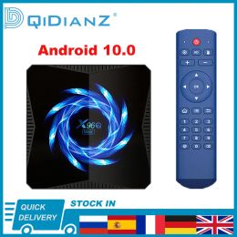 Box X96Q MAX Android 10.0 Smart TV Box 4K Wireless WiFi 4GB BT 5.0 Quar Core HDR Allwinner H616 Player média