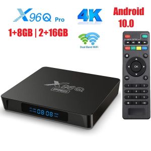 Box X96Q Pro Smart TV Box Android 10.0 Allwinner H313 Quad Core 1+8g 2G 16G ROM 2.4G 5G Dual WiFi 4K HD Set Top Media Player