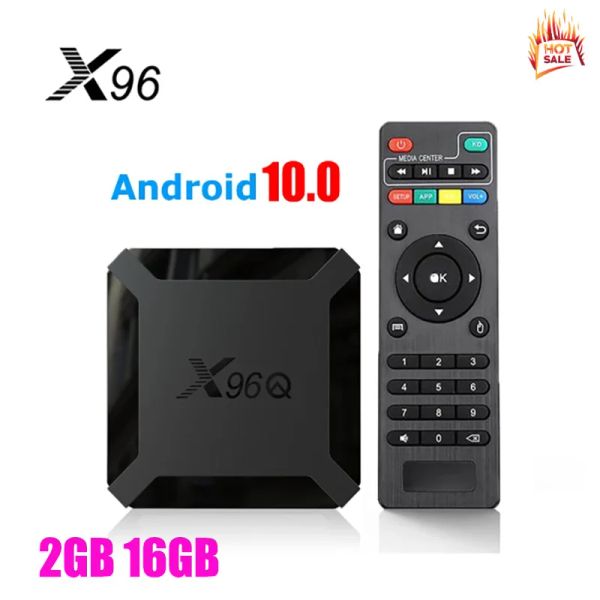Box X96Q TV Box Android 10.0 Smart TV Box 2.4G WiFi Google Playstore 4K Set Top Box Player Media Hot in Malay Singapore India Australie