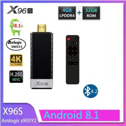 Box X96S Mini PC Android 8.1 Box Amlogic S905Y2 DDR4 4GB RAM 32 GB ROM TV Stick 5G WiFi Bt 4.2 4K HD Media Player Set Top
