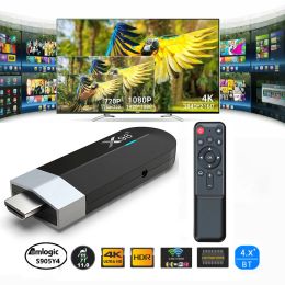 Box X98 S500 4K Android 11.0 TV Stick Amlogic S905Y4 Quad Core ROM 4G 32G Mini PC 2.4G 5G Wifi Bt4.x 1080p 4K HD Miracast TV Dongle