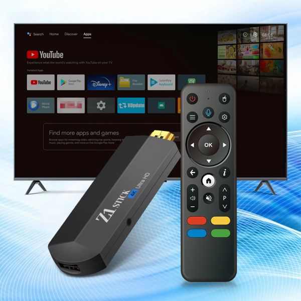 Box Z1 TV Stick Android 10 Chipest H313 Quad Core Arm Cortex A53 2 Go 16 Go HDMI 2.0 4K HDR WiFi H.265 Smart TV Box PK Q96 Stick