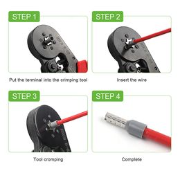 Boîte 300 / 800PCS VE TUBULAIRE Terminales de sertissage tubulaires Kit de câble électrique Cordon Terminal Ferrules Isulaté Ferrules Connecteurs de fil