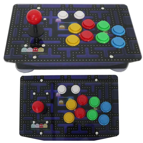 Boxers RACJ500S 10 boutons arcade joystick USB Wired Acrylique Panneau d'art pour PC multicolore