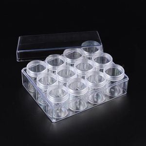 Dozen 12 stks/set Doorzichtige Plastic Rechthoek Kraal Opslag Containers sieraden Potten Verpakking, 16x12.2x5.5cm F70