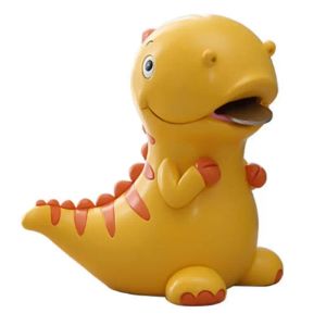 Boîtes 1pc belle tirelire de dessin animé pour enfants vert/orange tirelire en forme de dinosaure décoration de la maison artisanat cadeau de festival parfait