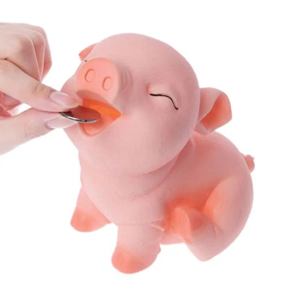 Boîtes 1pc cochon tirelire pièce de monnaie argent liquide ouvrable boîte d'épargne à collectionner pour enfants enfant cadeau jouet incassable décor de chambre à la maison