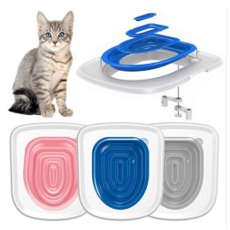 Boxes 2023 Dernier entraîneur de toilettes de toilette pour chats, bac à litière pour chats réutilisable sans litière pour chats, enseignement des chats outils de toilette