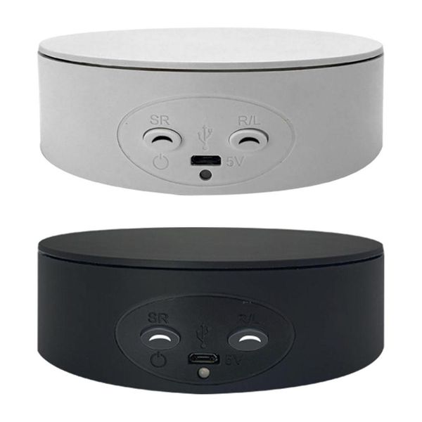 Cajas 360 ° Pantalla giratoria eléctrica Velocidad automática Ajustebale Tabla de giro de joyas giratorias de giratriz de bajo ruido para la fotografía Mostrar soporte