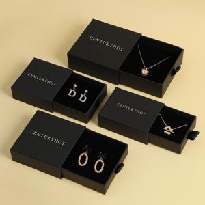 Boîtes d'emballage de bijoux haut de gamme personnalisées, boîte à tiroirs pour bracelets, pendentifs, bagues, petite boîte à bijoux avec vente en gros, 50500 pièces