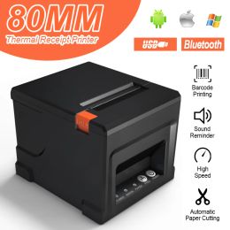 Hine – imprimante thermique de tickets de caisse 80mm, découpeur automatique, pour Restaurant, cuisine, Pos, Usb, Lan, sans fil, Bluetooth