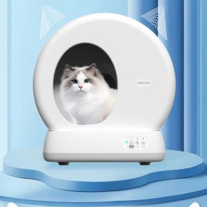 Boxen Airrobo Intelligent Kattentoilet Automatische Kattenbak Reiniging Schop Kakmachine Anti Spatten zelfreinigend