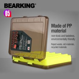 Cajas BEARKING, caja de aparejos de pesca profesional, compartimentos, señuelo de pesca de doble cara, anzuelos, aparejos