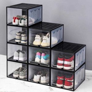 Boxes Bins Great Holder Indeformable Box Sturdy Easy Installation Flip Tull-Out Type schoenschoen Display Storage Case W0428