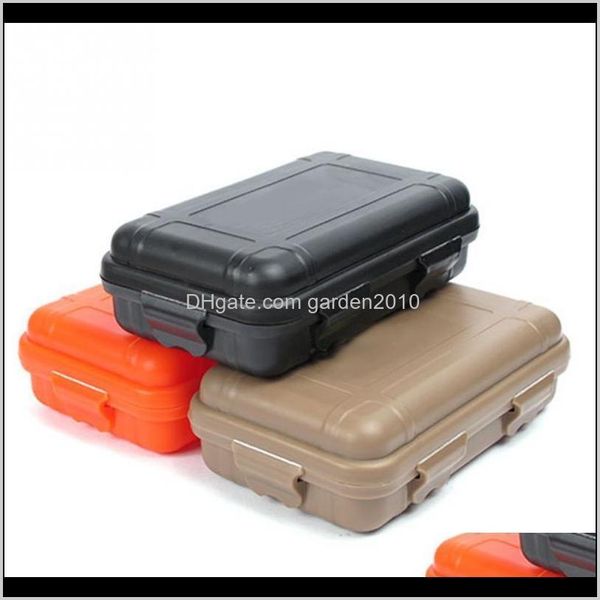 Boîtes Bacs Extérieur Étanche Survie Cas Antichoc Étanche Camping Voyage Conteneur Transporter Boîte De Rangement Taille S/L X2Yaj 4Nb5D