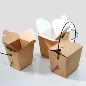 Dozen Doos Voedsel Afhaal Papieren Bakken Gebakken Chinese Kip Wegwerp Frans Ga Lunch Naar Container Friet Bakkerij Verpakking 240108 240118