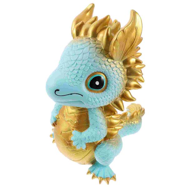 Boîtes de dessin animé tirelire Dragon modèle zodiaque année Pot d'économie cadeau décor Pot d'argent bureau
