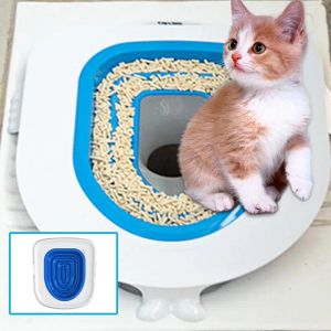 Dozen Cat Toilet Training Kit HerkUsable Cat Toilet Trainer Puppy Cat Strooisel Mat Toilet Pet Cleaning Cat Leer Cat om toilettrainer te gebruiken