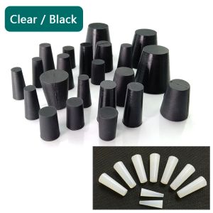 Boîtes Clear / Black Conical Rubber Stopper Prises de silicone à haute température