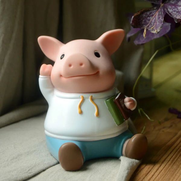 Boîtes Mignon PVC tirelire tirelire stockage enfants jouets cochon ornement pot économie d'argent décoration de la maison tirelires pour enfants cadeau