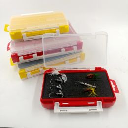 Cajas Doubleside Multifuncional Tackle de pesca Accesorios Caja de almacenamiento Caja de cebo Caja de almacenamiento de anzuelo de cebo contrapeso