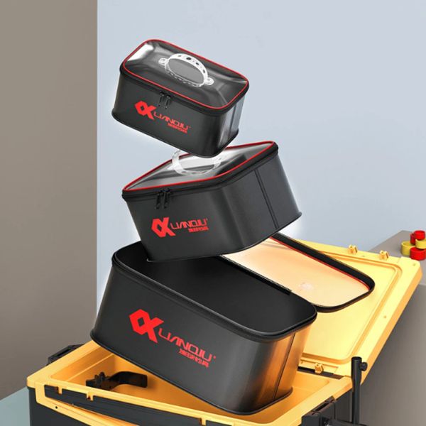 Boxes EVA boîte à outils de pêche sac d'appât de pêche organisateur boîtes de poissons vivants Camping conteneur d'eau attirail sac de rangement Portable boîte X541 + D