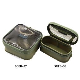 Boîtes de pêche à pêche Board de pêche Boîte à eau résistante à l'eau 16 * 16 * 6cm Antidust Green Dark Eva Storage Durable Vente chaude