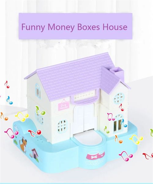 Cajas Casa divertida Huchas Almacenamiento de monedas Cajas de dinero Robar Perro Hucha Dibujos animados Decoración del hogar para la habitación de los niños Regalos de cumpleaños