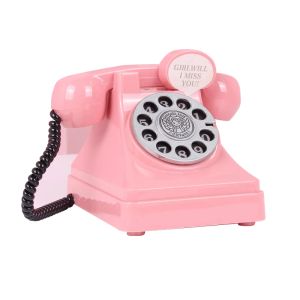 Dozen Meisje Roze Munt Bank Spaarpot voor Kinderen Roze Spaarpot Retro Telefoon Mini Spaarpot Kinderkamer Decoratie Verjaardagscadeau Idee