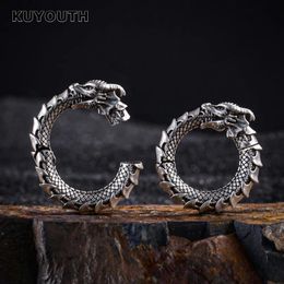 Boîtes Kuyouth tendance cuivre Dragon anneau oreille poids aimant boucle d'oreille jauges Piercing corps bijoux extenseurs civières 5mm 2 pièces