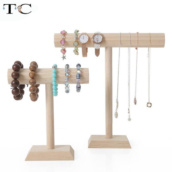 Boîtes de luxe en bois de bambou pour bijoux, bracelets, colliers, montres, présentoir, Tbar, emballage de bijoux, présentoir de colliers