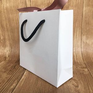 Dozen Papieren Zak Voor Armband En Ketting Box Set Dames Originele Europa Sieraden Kraal Charm Roze Lint Buitenverpakking