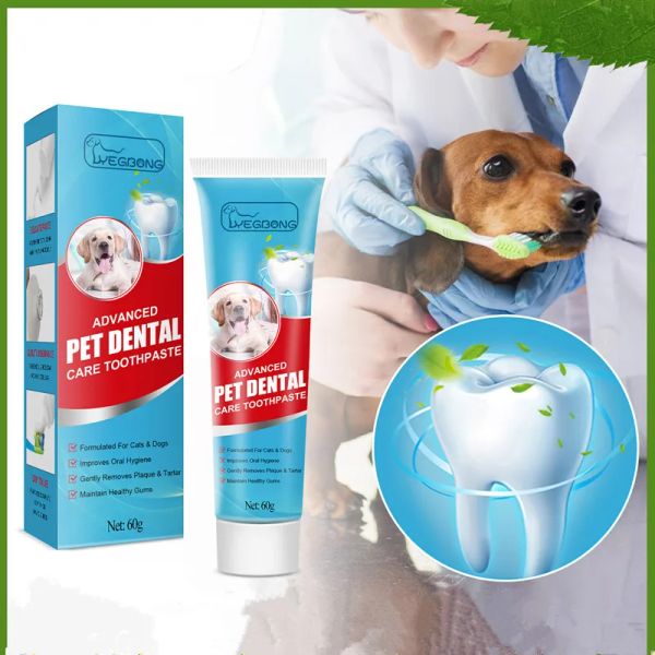 Boîtes de dentifrice pour animaux de compagnie, pour chiens, haleine fraîche, mauvaise haleine, nettoyage du tartre, soins bucco-dentaires comestibles, produits pour animaux de compagnie