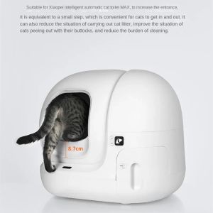 PETKIT – accessoires de toilettes intelligents pour chats, dédiés aux toilettes pour chats, bac à litière intelligent MAX, accessoires pour chats à seuil élevé