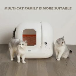 PETKIT PURA MAX Bac à litière automatique pour chat avec contrôle par application Toilettes pour chat autonettoyantes intelligentes pour plusieurs grands chats Version mondiale