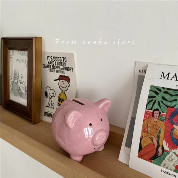 Boîtes Piggy Bank Money Box en toute sécurité Sauveillance des cadeaux pour enfants Organisateur de monnaie Candy Bar Old Fake Fake Storage Mignon livraison gratuite Tirelire Home Decor