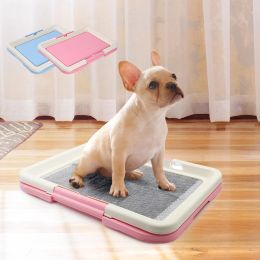 Cajas de entrenamiento de perros portátiles para ir al baño para ir al baño de cachorros de cachorro bandeja para almohadillas para perros gatos fáciles de limpiar el producto para mascotas en interiores