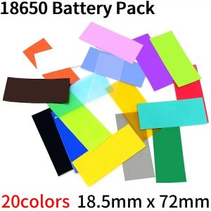 Boîtes PVC THAUX THRINK TUBS POUR 18650 Emballage de la batterie Précut Couleur de la batterie de batterie Color Batter