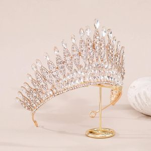 Dozen Strass Tiara's en Kronen Bruid Bruiloft Hoofdbanden Grote Barokke Kroon voor Vrouwen Feest Hoofdtooi Sieraden Prinses Diadeem