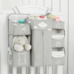 Dozen Opslag Baby Bed Organizer Opknoping Zakken voor geboren Wieg Luier Opslag Zorg Baby Beddengoed Verpleging 230802