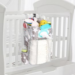 Boîtes de rangement berceau bébé suspendu sac de rangement couche-culotte organisateur lit bébé essentiels enfants ensemble de literie 230504